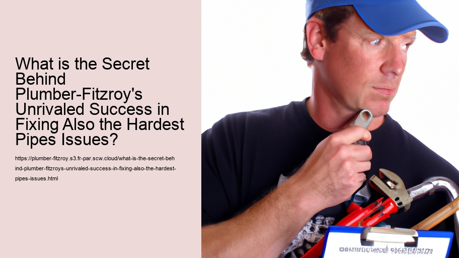 What is the Secret Behind Plumber-Fitzroy's Unrivaled Success in Fixing Also the Hardest Pipes Issues?