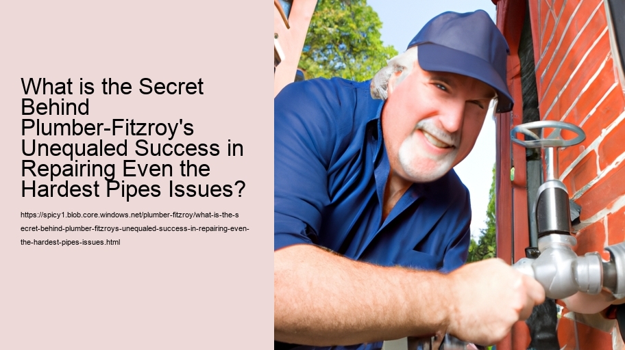 What is the Secret Behind Plumber-Fitzroy's Unequaled Success in Repairing Even the Hardest Pipes Issues?